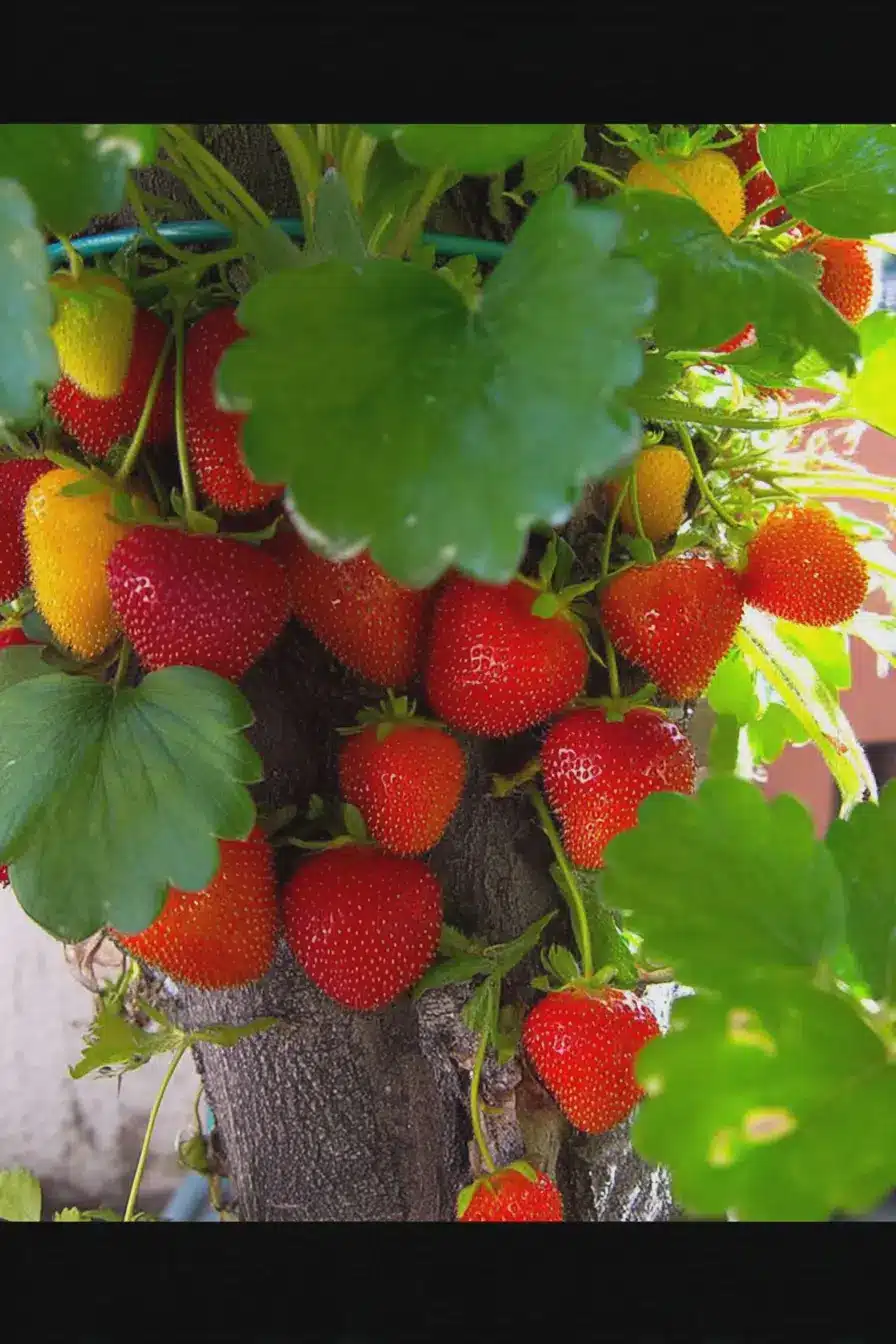 Hausgemachte Erdbeerkonfitüre mit frischen Erdbeeren, Ingwer und Pfeffer auf einem Holztisch.